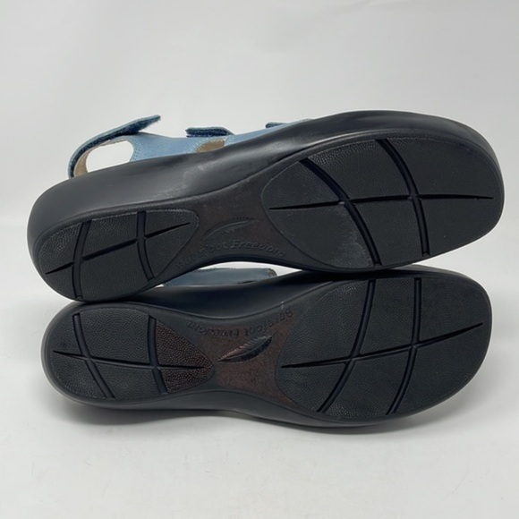 💎 RARE FIND 💎 Barefoot Freedom “Alma” Leather FULLY Adjustable Sandals SZ 13N - Picture 6 of 10